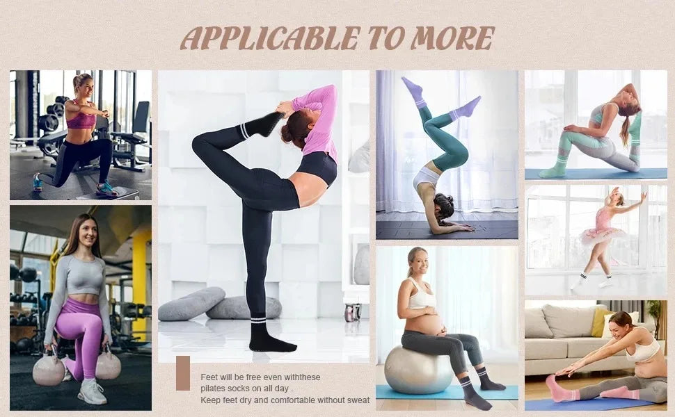 4 Pairs Yoga Socks
